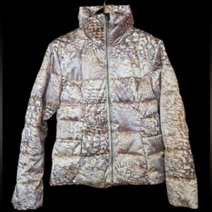 *NWOT Obermeyer Margot Metallic Patterned Puffer Snow Winter Jacket